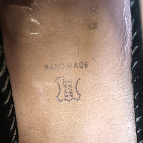 Black Leather Slip On Shoe Size 37(6.5 US) - Picture 8 of 10